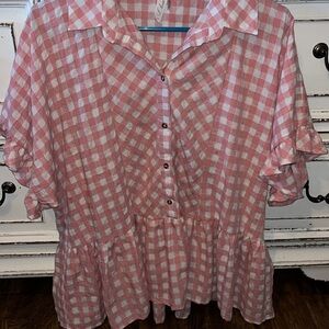 Gingham blouse